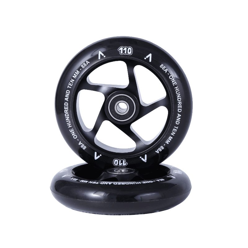 Roues trottinette freestyle Superlight 110mm Noir — vue 2
