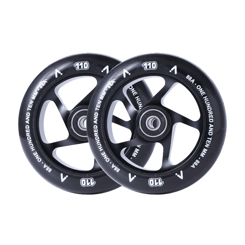 Roues trottinette freestyle Superlight 110mm Noir — vue 3