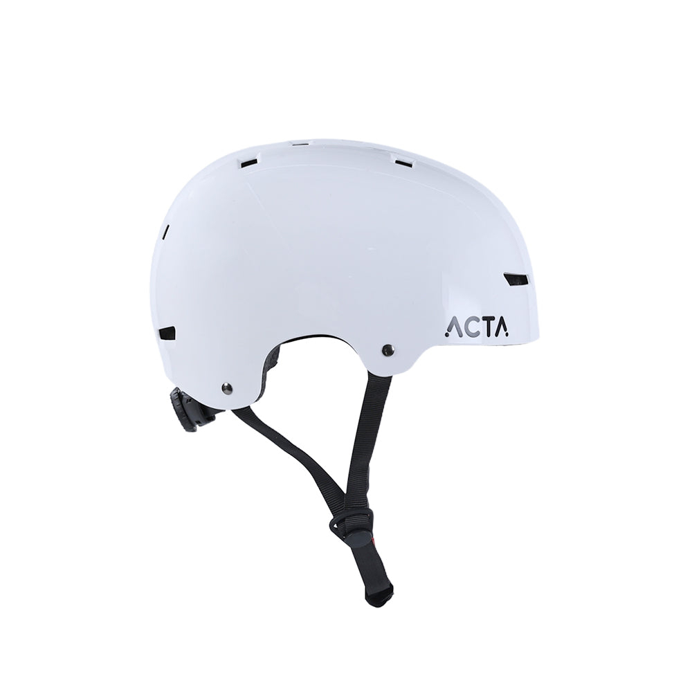 Casque ACTA Motion Blanc — vue de profil avec logo ACTA