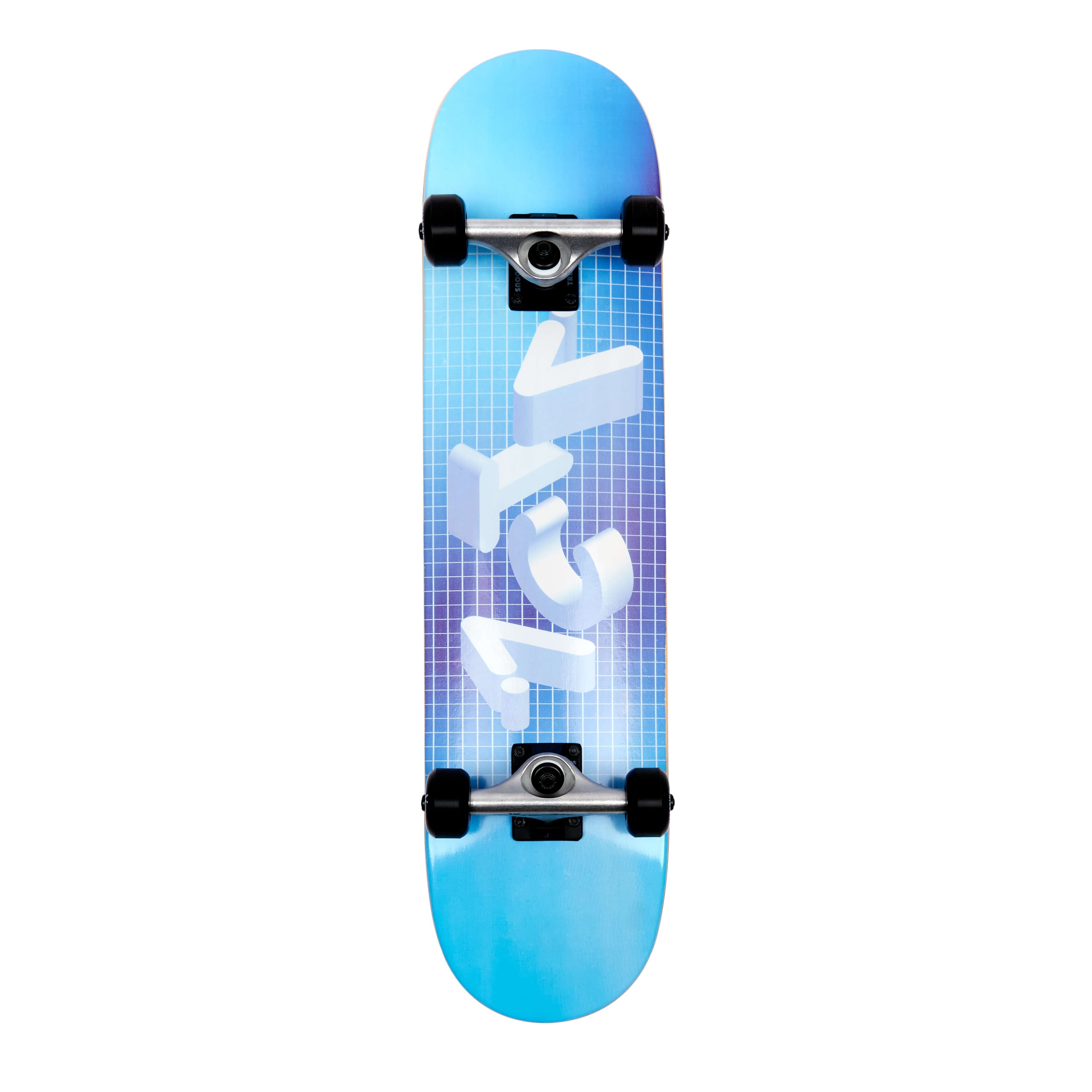 Skateboard street complet ACTA Wordart 7.5 pouces — graphisme sous la planche