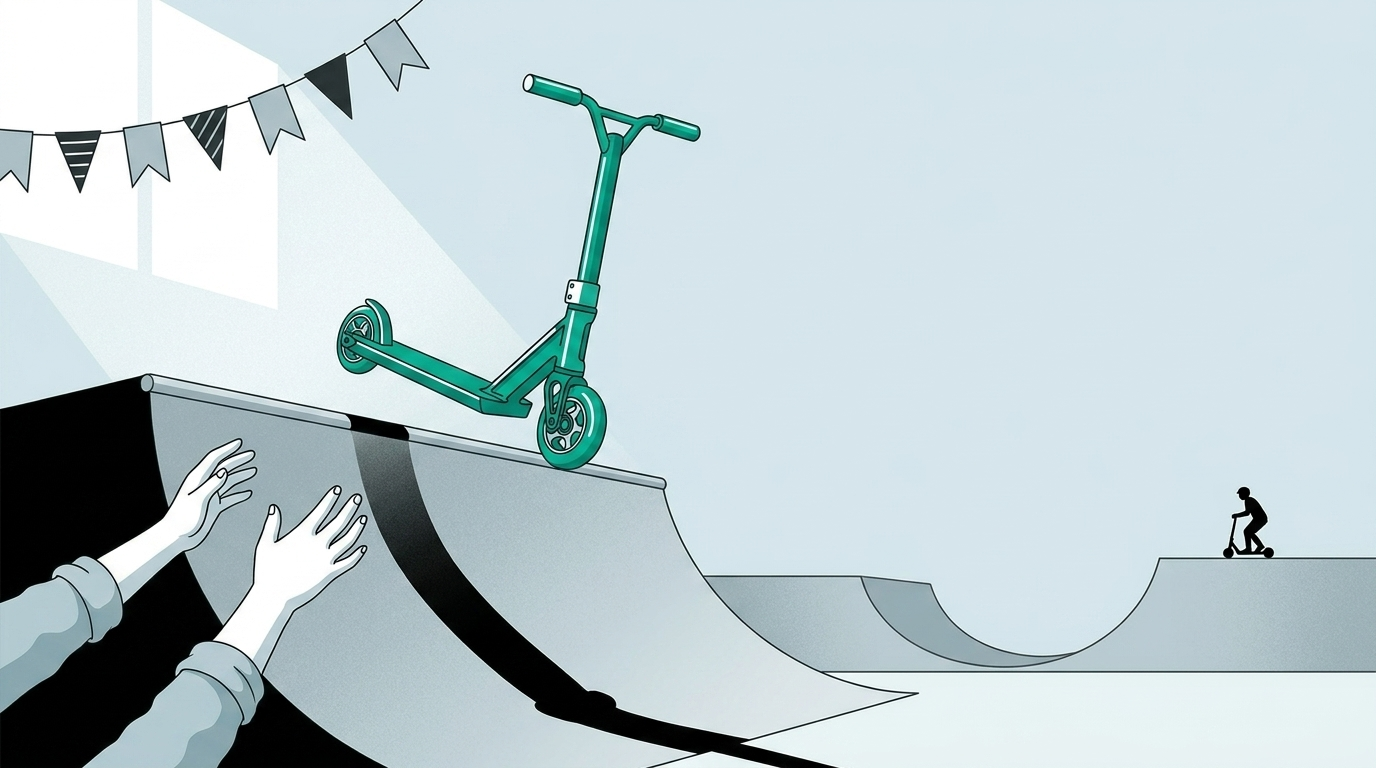 Illustration ACTA : événements trottinette freestyle 2026 au skatepark