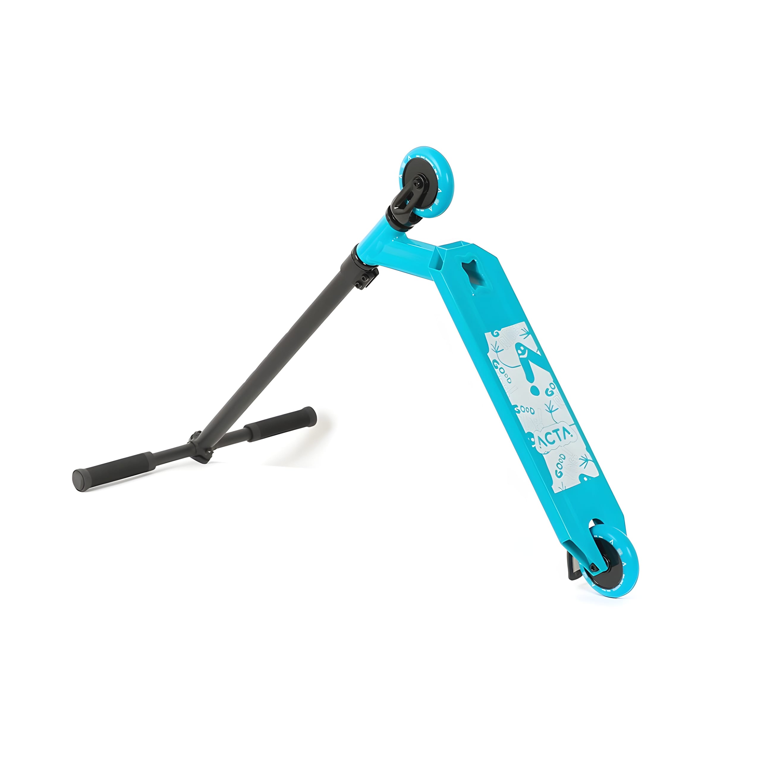 Trottinette freestyle ACTA FS Teal — deck vu de dessous