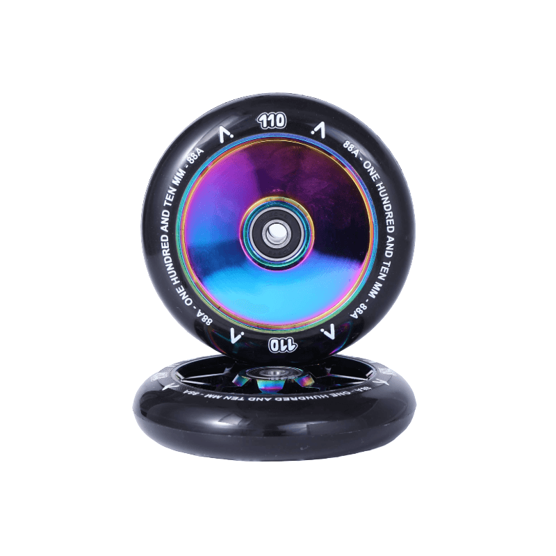 Roues trottinette freestyle Fullcore 110mm Neochrome — vue 2