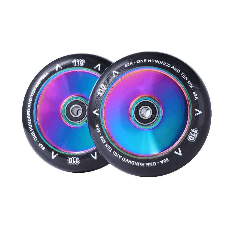 Roues trottinette freestyle Fullcore 110mm Neochrome — vue 3