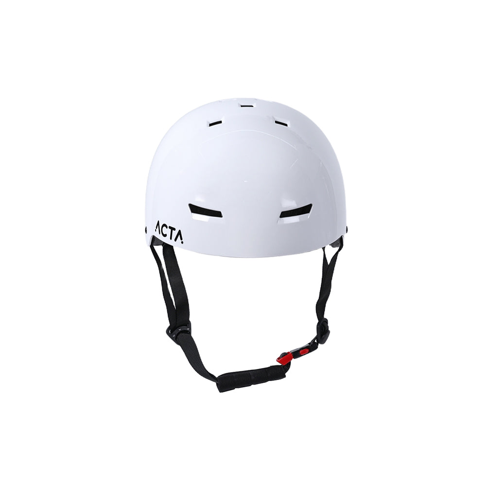 Casque ACTA Motion Blanc — vue de face avec sangles