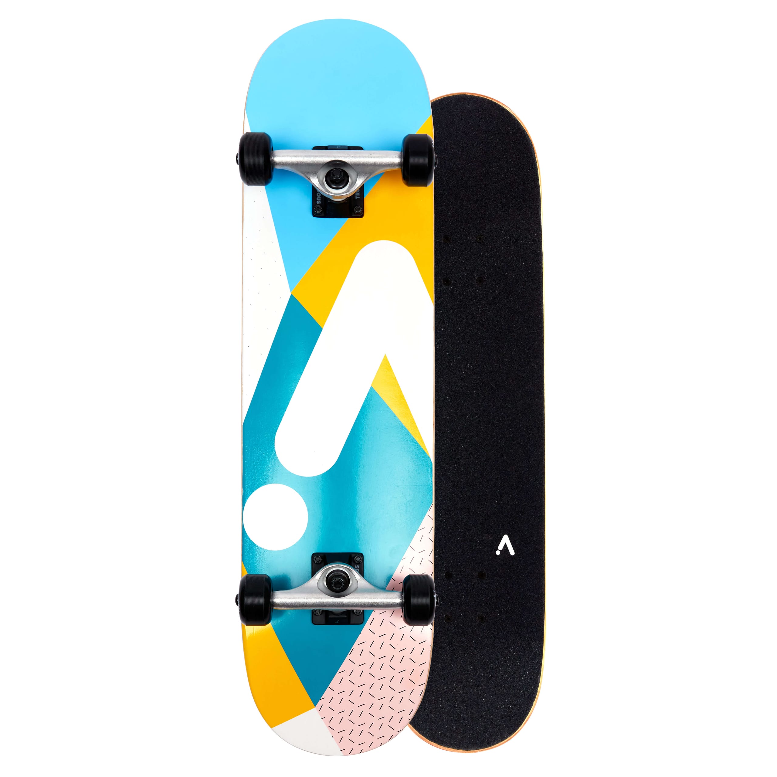 Skateboard street complet ACTA Geo 8 pouces — vue dessus et dessous