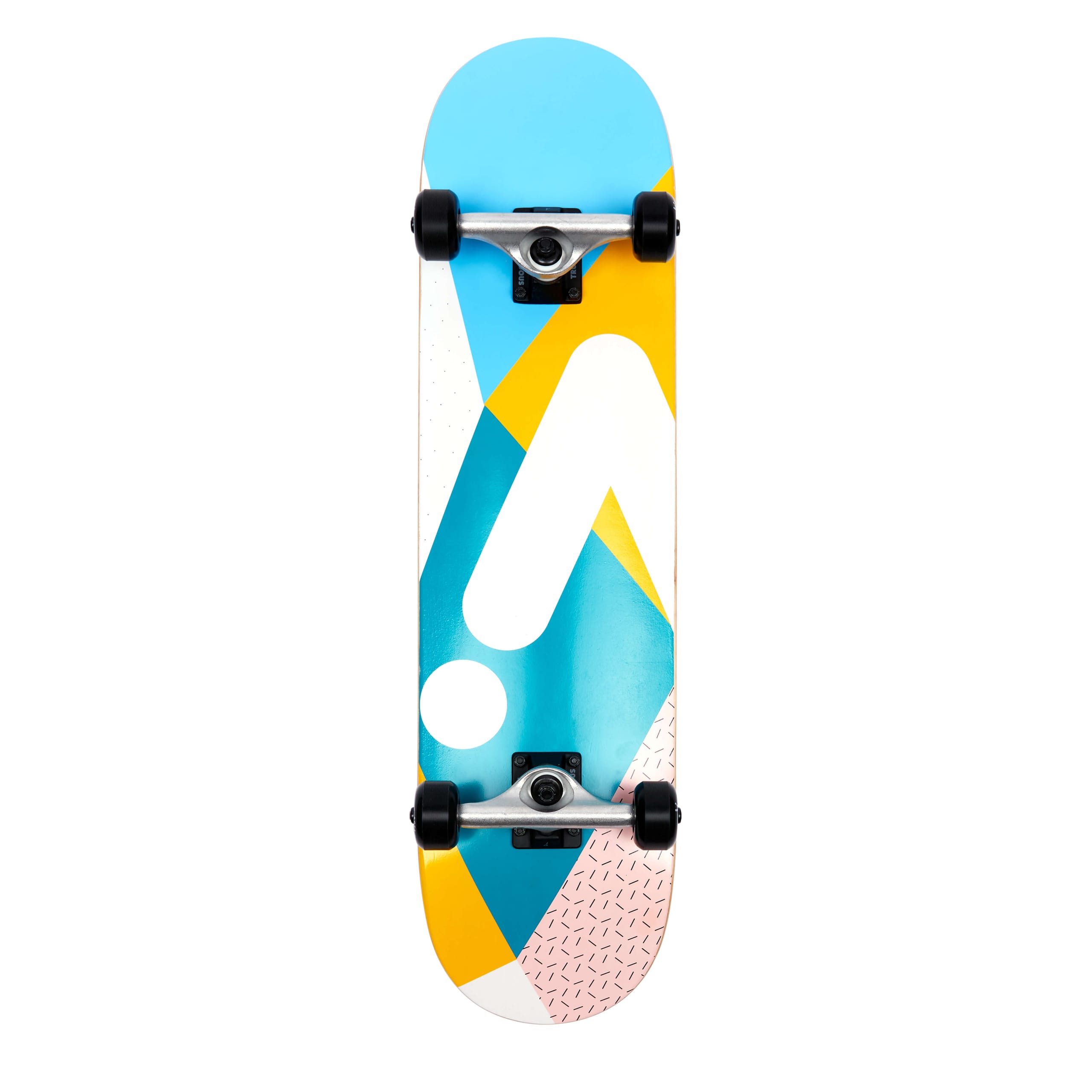 Skateboard street complet ACTA Geo 8 pouces — graphisme sous la planche